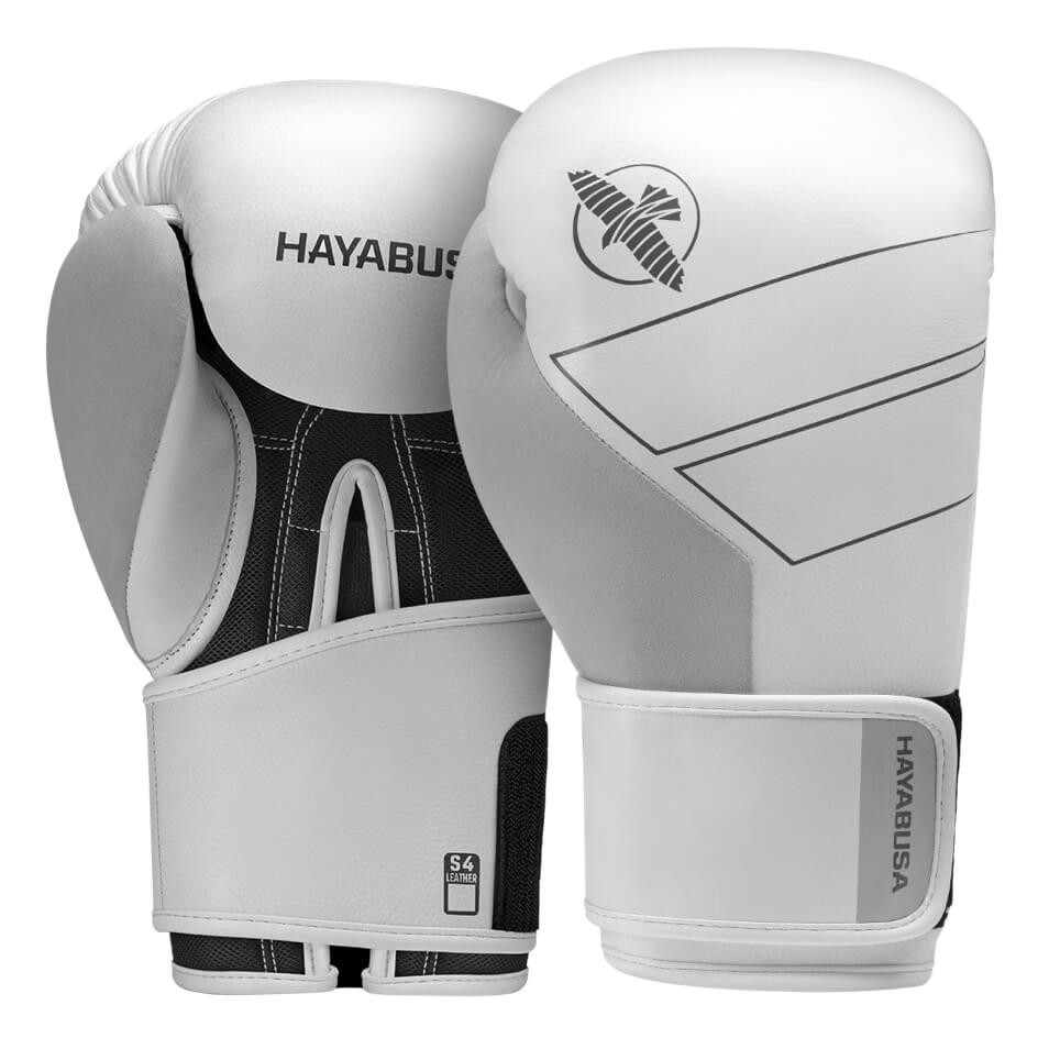 Боксерские перчатки Hayabusa S4 Leather Boxing Gloves White