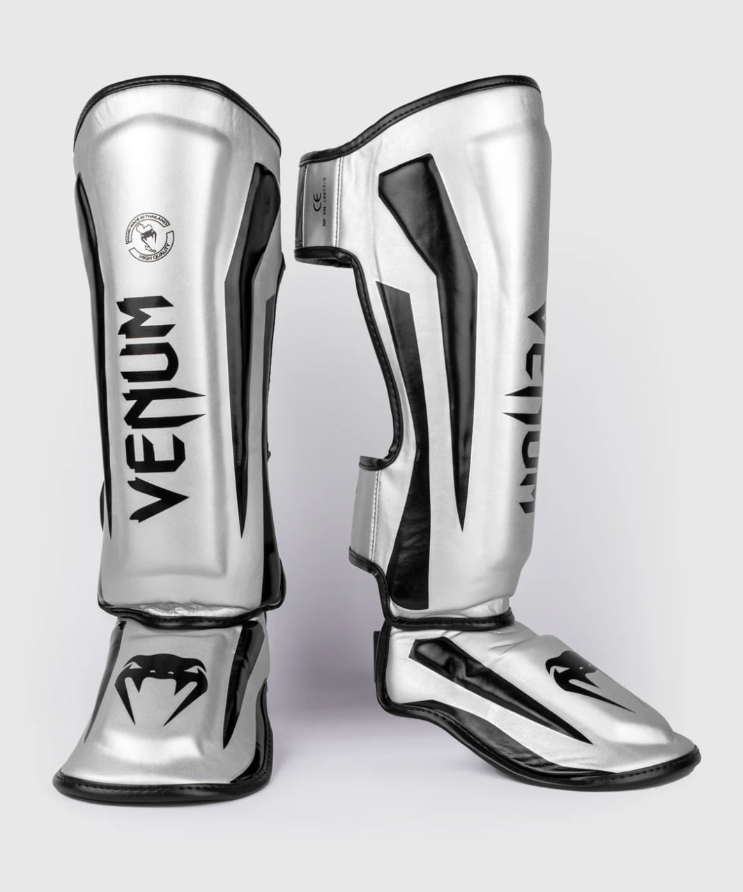 Захист гомілки Venum Elite Standup Shinguards Silver Black купити