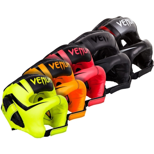 Боксерський шолом Venum Elite Iron Headgear Matte Black вартість
