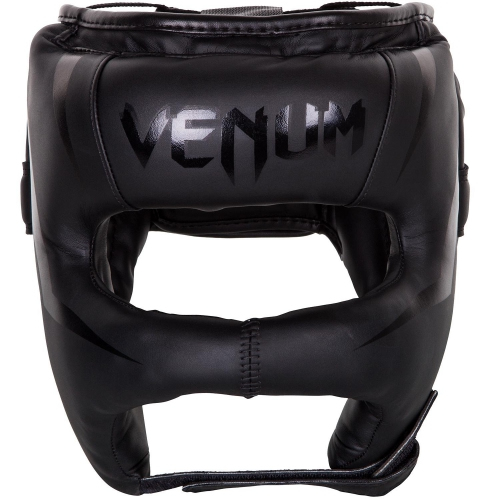 Боксерський шолом Venum Elite Iron Headgear Matte Black купити