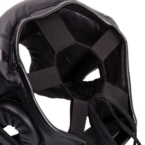 Боксерський шолом Venum Elite Iron Headgear Matte Black розмір