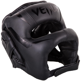 Боксерский шлем Venum Elite Iron Headgear Matte Black