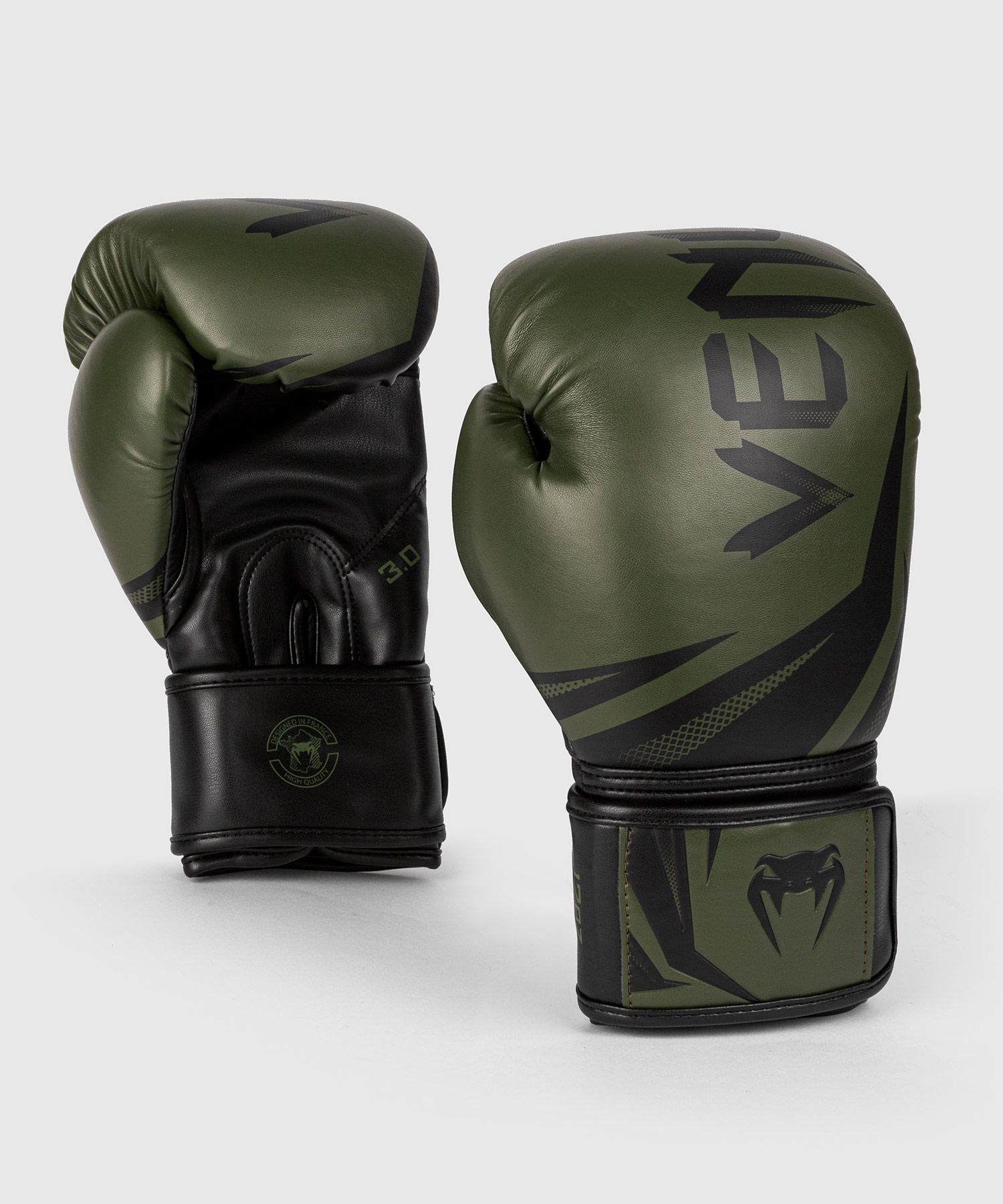 Боксерські рукавиці Venum Challenger 3.0 Boxing Gloves Khaki Black купити