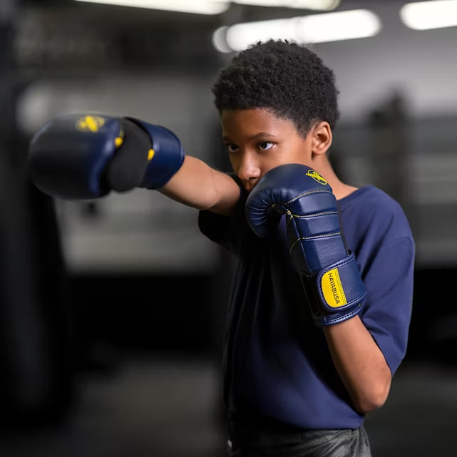 Hayabusa T3 Kids Boxing Gloves Navy Yellow original