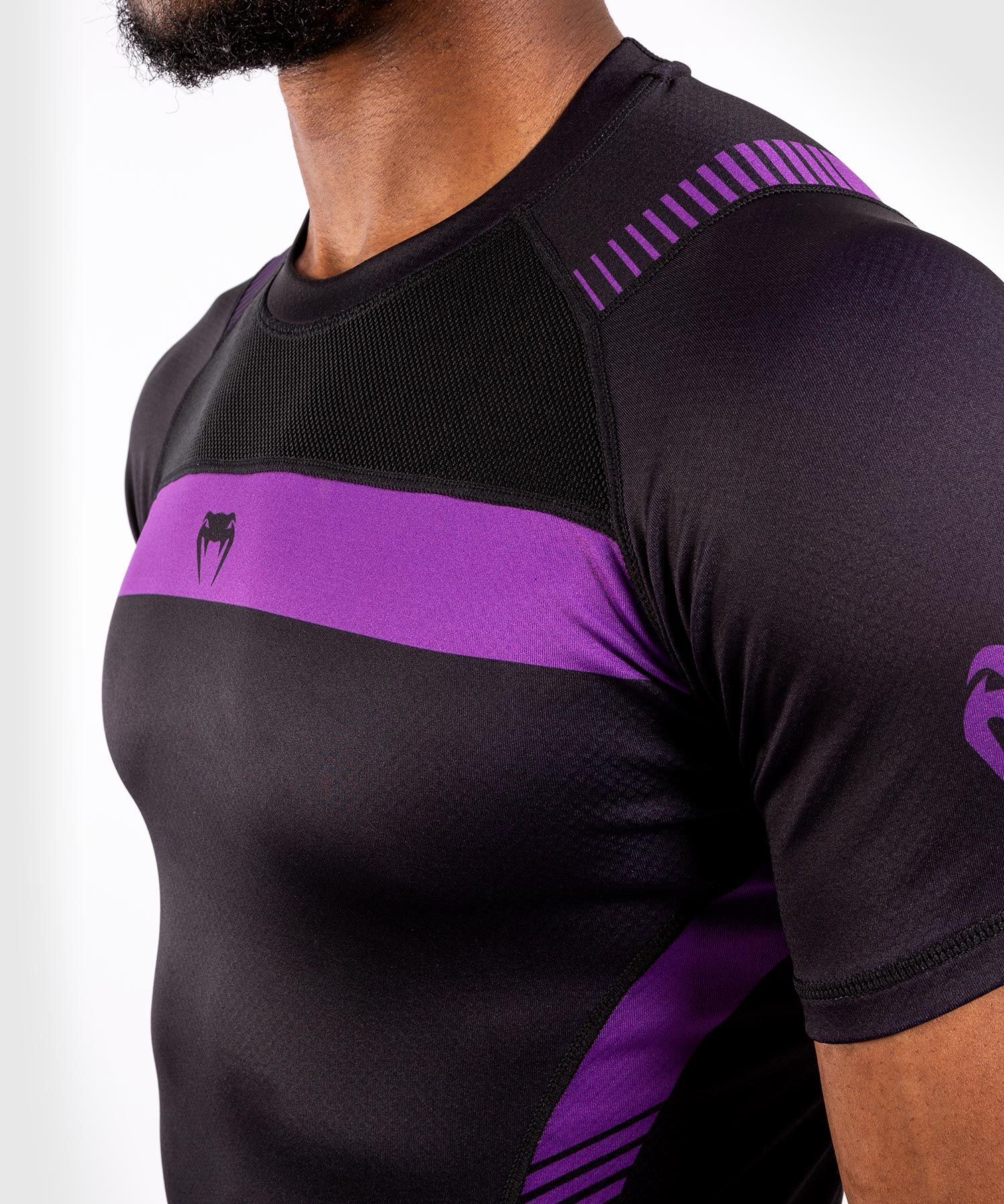 Venum Nogi 3.0 Short Sleeves Rashguard Black Purple photo