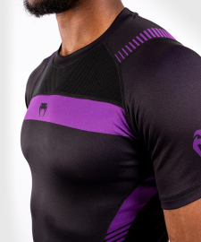 Рашгард с коротким рукавом Venum Nogi 3.0 Short Sleeves Rashguard Black Purple, Фото № 4