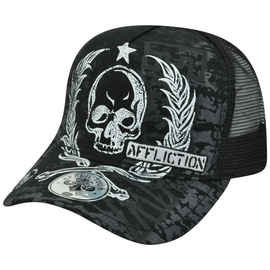 Бейсболка Affliction Star Skull Trucker Snapback Hat