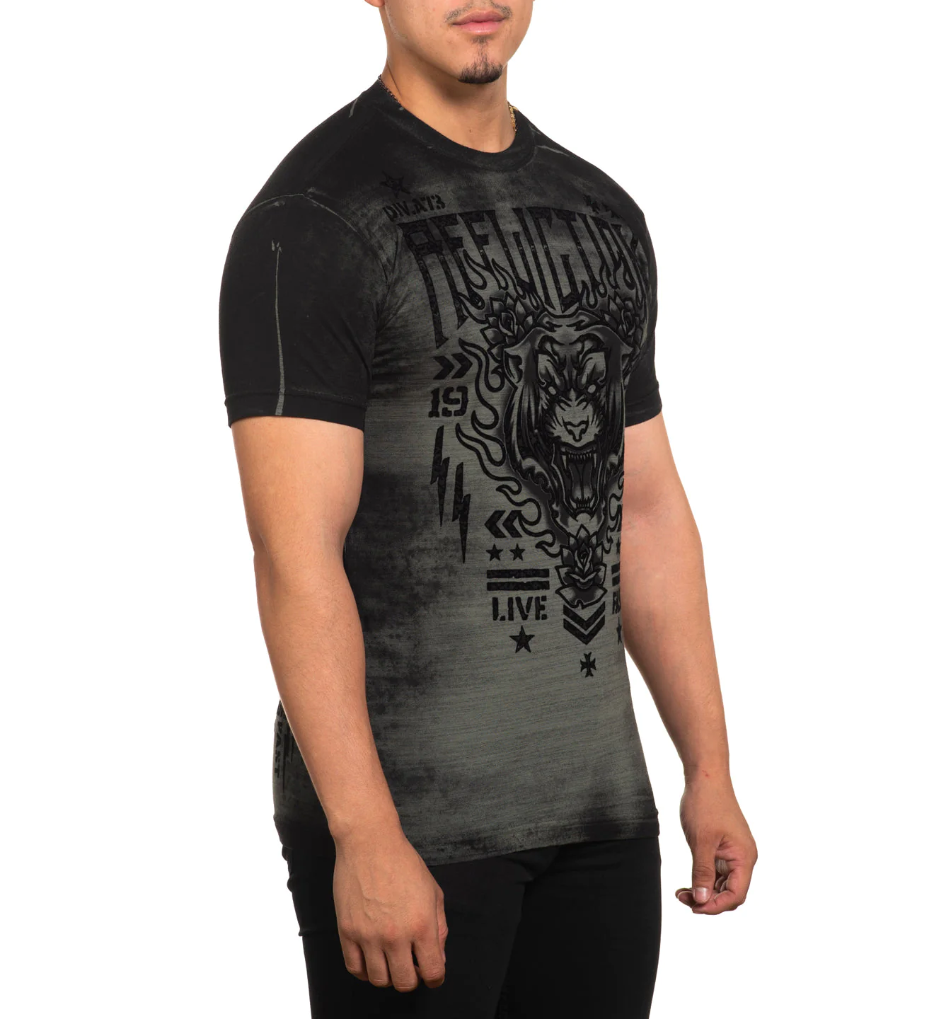 Футболка Affliction Phantom Dawn A25796 Olive ціна