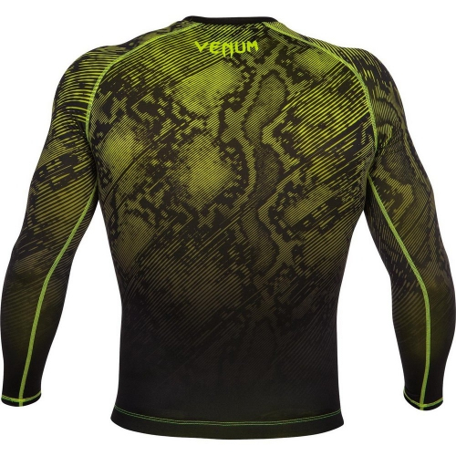 Venum Fusion Compression T-shirt Black Yellow Long Sleeves price