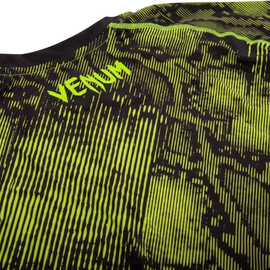 Компрессионная футболка Venum Fusion Compression T-shirt Black Yellow Long Sleeves, Фото № 10