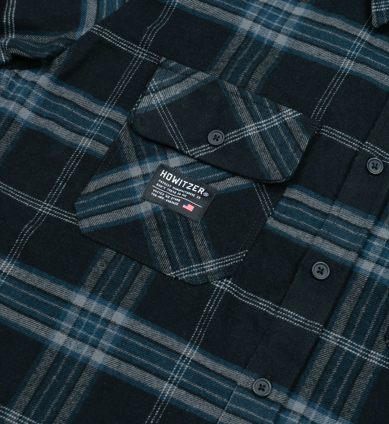 Сорочка Howitzer Armaments Longsleeve Flannel Navy Black ціна