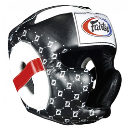 Боксерский шлем Fairtex HG10 Super Sparing Black