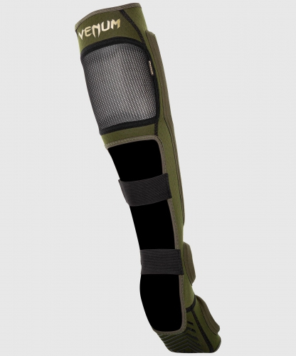 Venum Kontact Evo Shinguards Khaki Gold leg protection buy