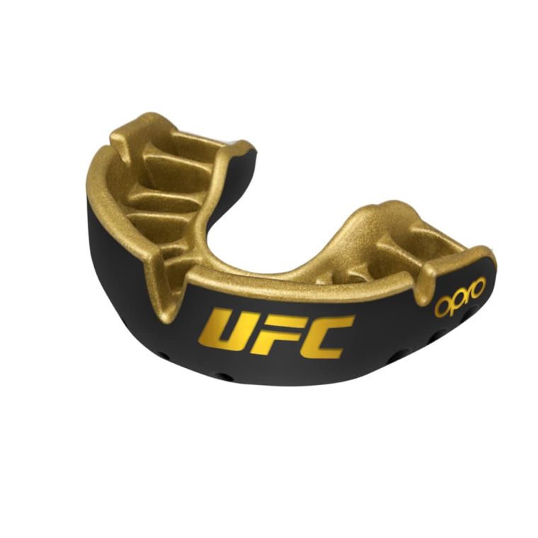 Капа OPRO Self-fit UFC GEN2 Gold Level Black Gold