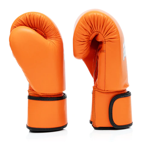 Боксерські рукавиці Fairtex BGV16 Leather Muay Thai Boxing Gloves Orange фото