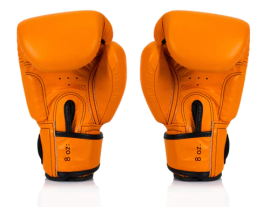 Боксерские перчатки Fairtex BGV16 Leather Muay Thai Boxing Gloves Orange, Фото № 2