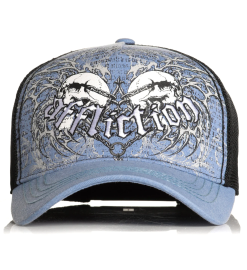 Кепка Affliction Collapse Hat Sky Blue Pigment Dye