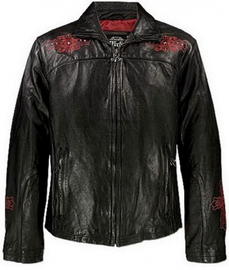 Кожаная куртка Affliction Cross Leather Jacket, Фото № 2