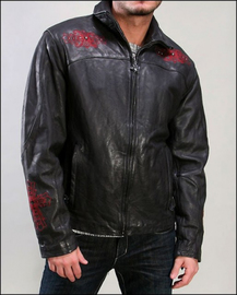 Кожаная куртка Affliction Cross Leather Jacket, Фото № 7