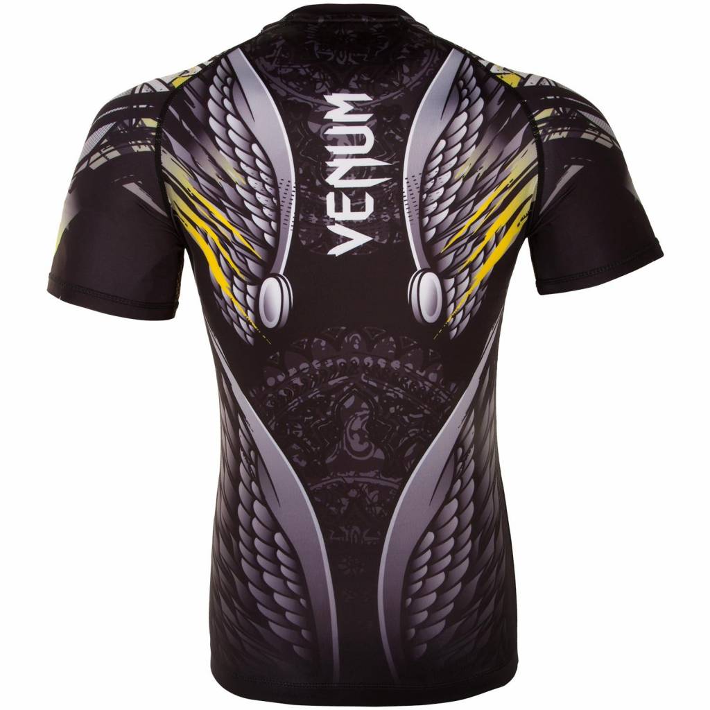 Venum Viking 2.0 Rashguards Short Black Yellow photo