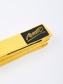 Дитячий пояс для кімоно MANTO Kids Belt BJJ Tag Yellow, Фото № 2