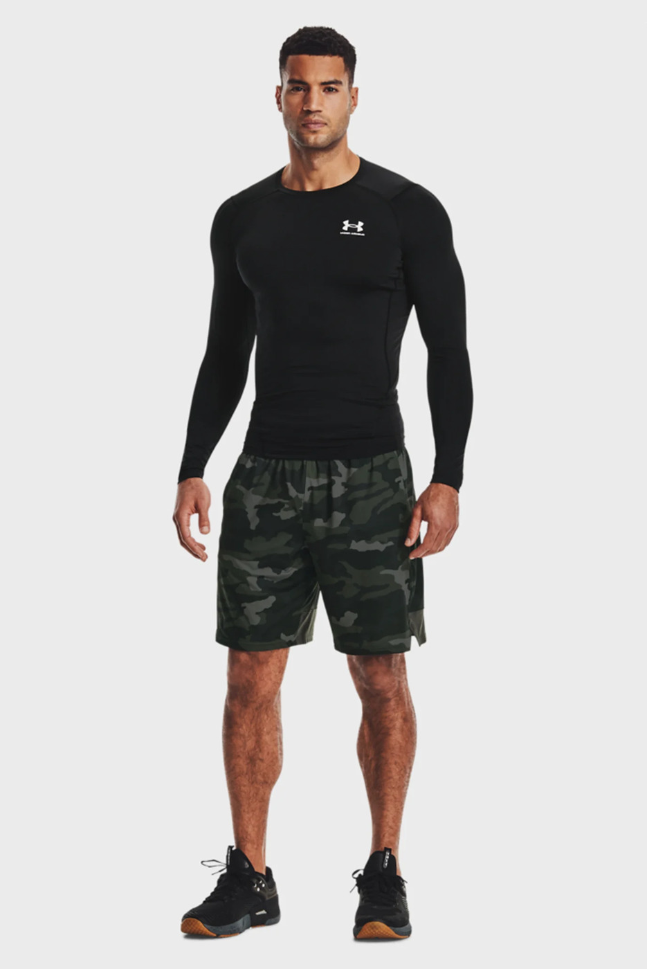 Чоловіча футболка з довгим рукавом Under Armour HG Armour Comp Longsleeve Black фото