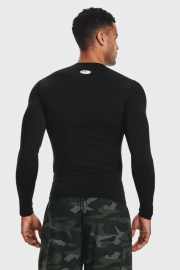 Мужская футболка с длинным рукавом Under Armour HG Armour Comp Longsleeve Black, Фото № 2