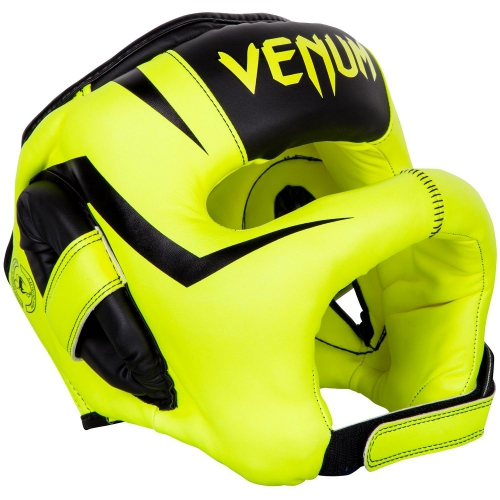 Боксерский шлем Venum Elite Iron Headgear Neo Yellow купить