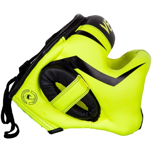 Боксерский шлем Venum Elite Iron Headgear Neo Yellow цена