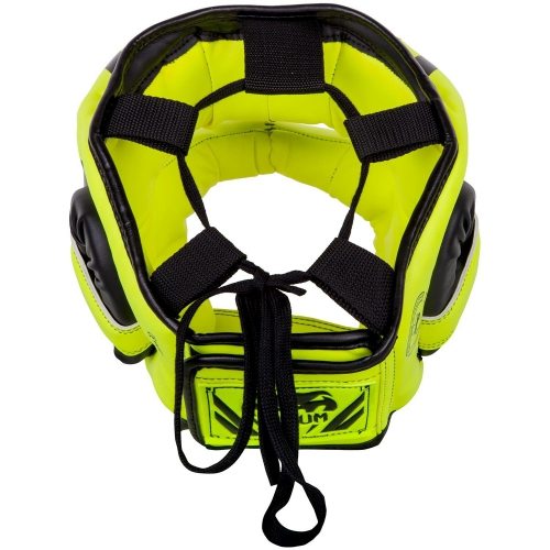 Боксерский шлем Venum Elite Iron Headgear Neo Yellow фото