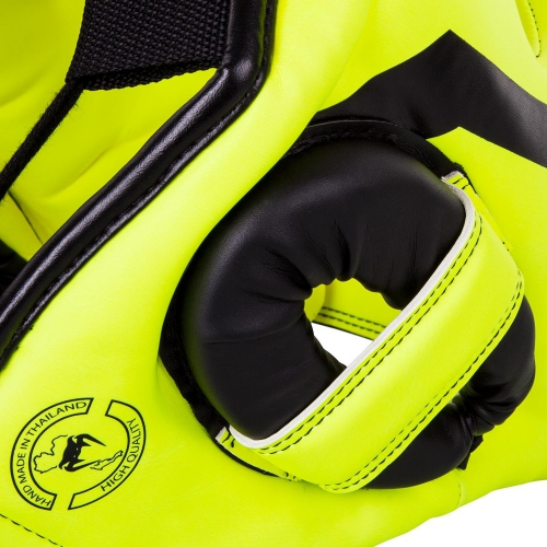 Боксерский шлем Venum Elite Iron Headgear Neo Yellow оригинал