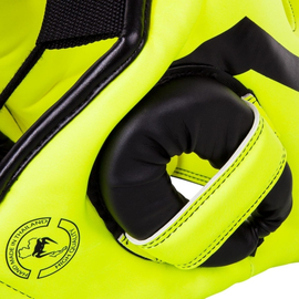 Боксерский шлем Venum Elite Iron Headgear Neo Yellow, Фото № 5