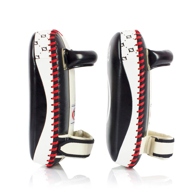 Тайпади Fairtex Curved Kick Pads Small Black White фото