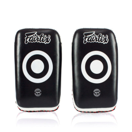 Fairtex Curved Kick Pads Small Black White buy