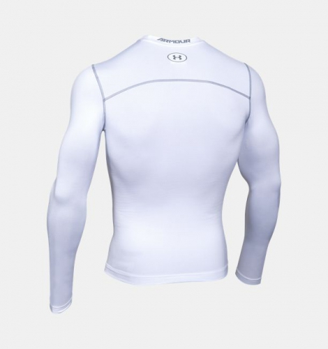 Компрессионная футболка Under Armour ColdGear® Armour Compression Crew Long Sleeve White оригінал