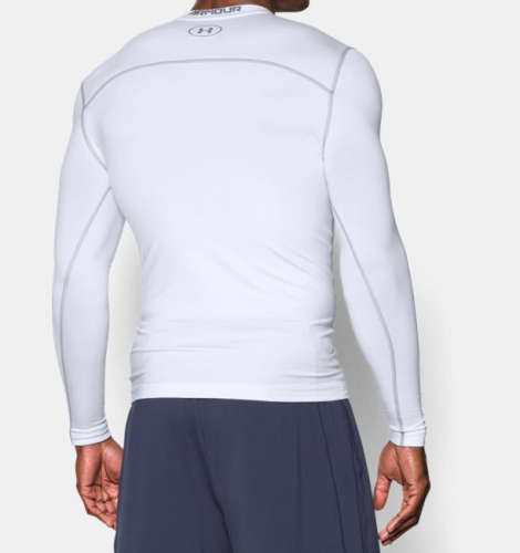 Компрессионная футболка Under Armour ColdGear® Armour Compression Crew Long Sleeve White ціна