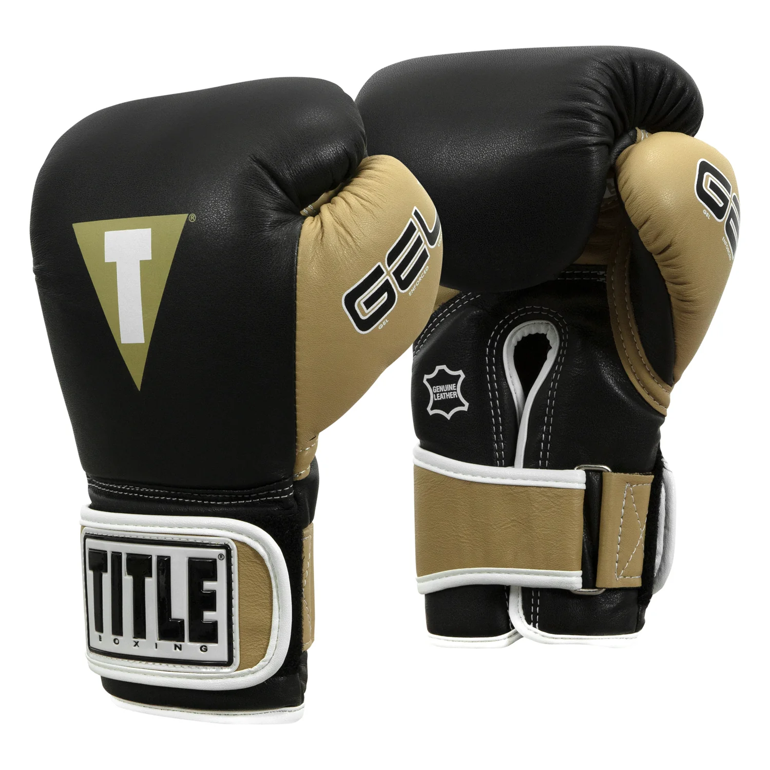 Снарядные перчатки Title Boxing Gel World V2T Bag Gloves Black Gold White купить