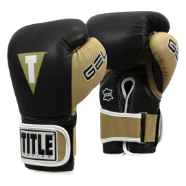 Снарядні рукавиці Title Boxing Gel World V2T Bag Gloves Black Gold White, Фото № 2