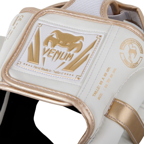 Venum Elite Headgear White Gold helmet photo
