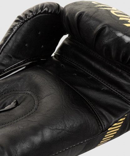 Боксерские перчатки Venum Impact Boxing Gloves Gold Black фото