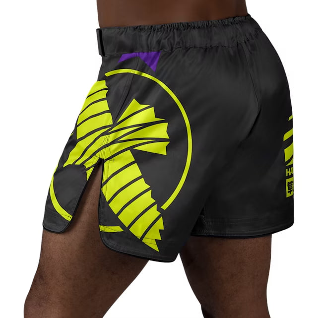 Шорты для MMA Hayabusa Icon Mid-Thigh MMA Shorts Black Neon цена