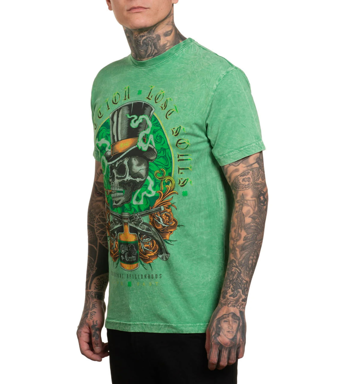 Футболка Affliction Distilled Pistols Tee фото