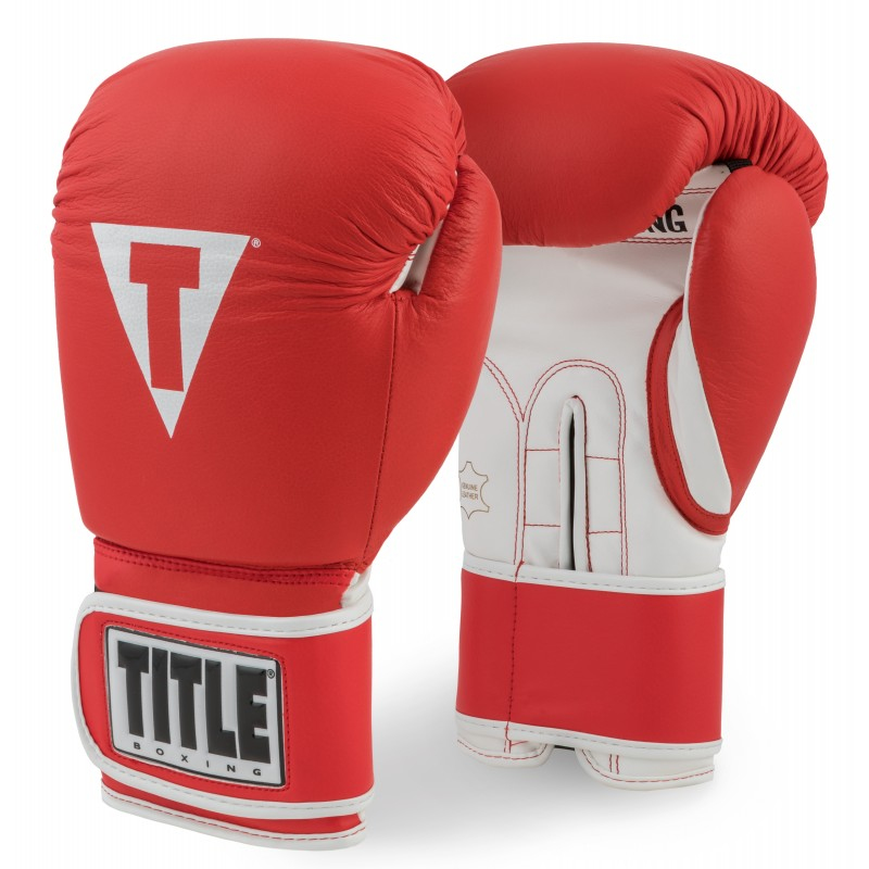Боксерские перчатки TITLE Pro Style Leather Training Gloves 3.0 Red