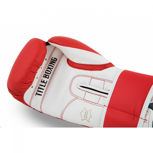 Боксерські рукавиці TITLE Pro Style Leather Training Gloves 3.0 Red ціна