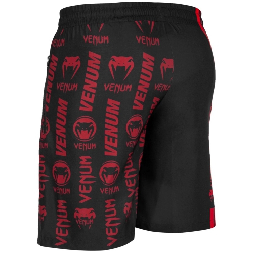 Venum Logos Training Shorts Black Red size