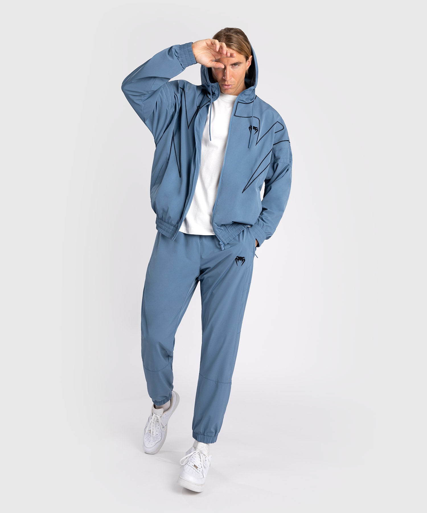 Толстовка Venum Attack 90 Hoodie Blue Black оригинал