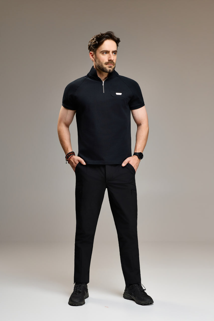 Футболка-поло ASKER Urban Warrior Polo Black фото
