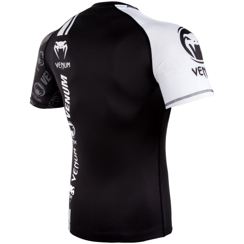 Рашгард Venum Logos Short Sleeves Rashguards Black фото
