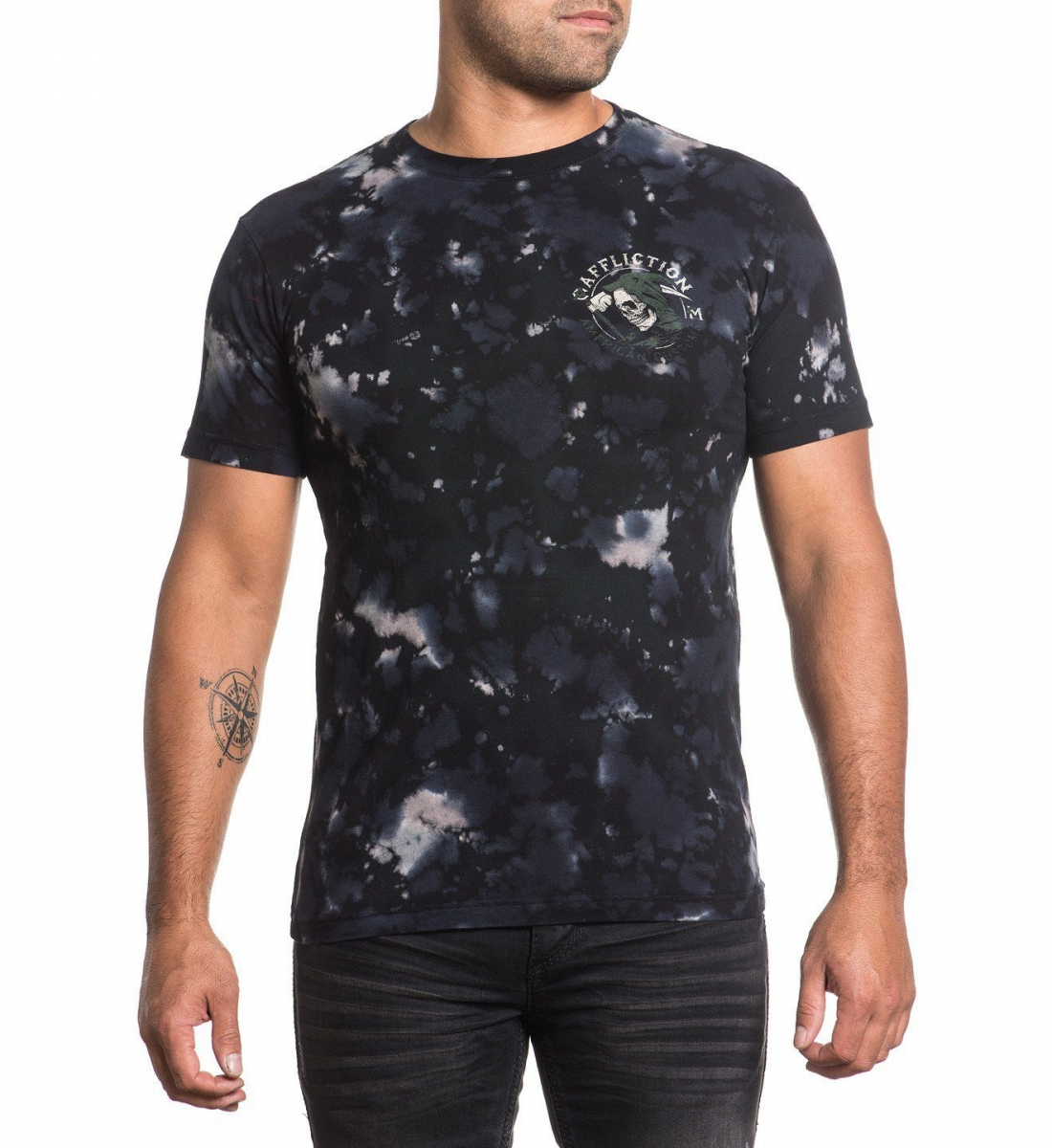 Футболка Affliction Faster Than Death SS Tee Black