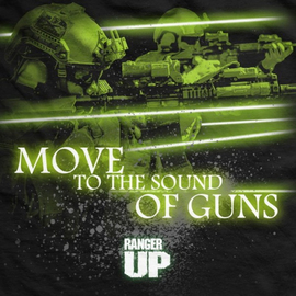 Футболка Ranger Up Move To The Sound Of Guns Normal-Fit T-Shirt, Фото № 4